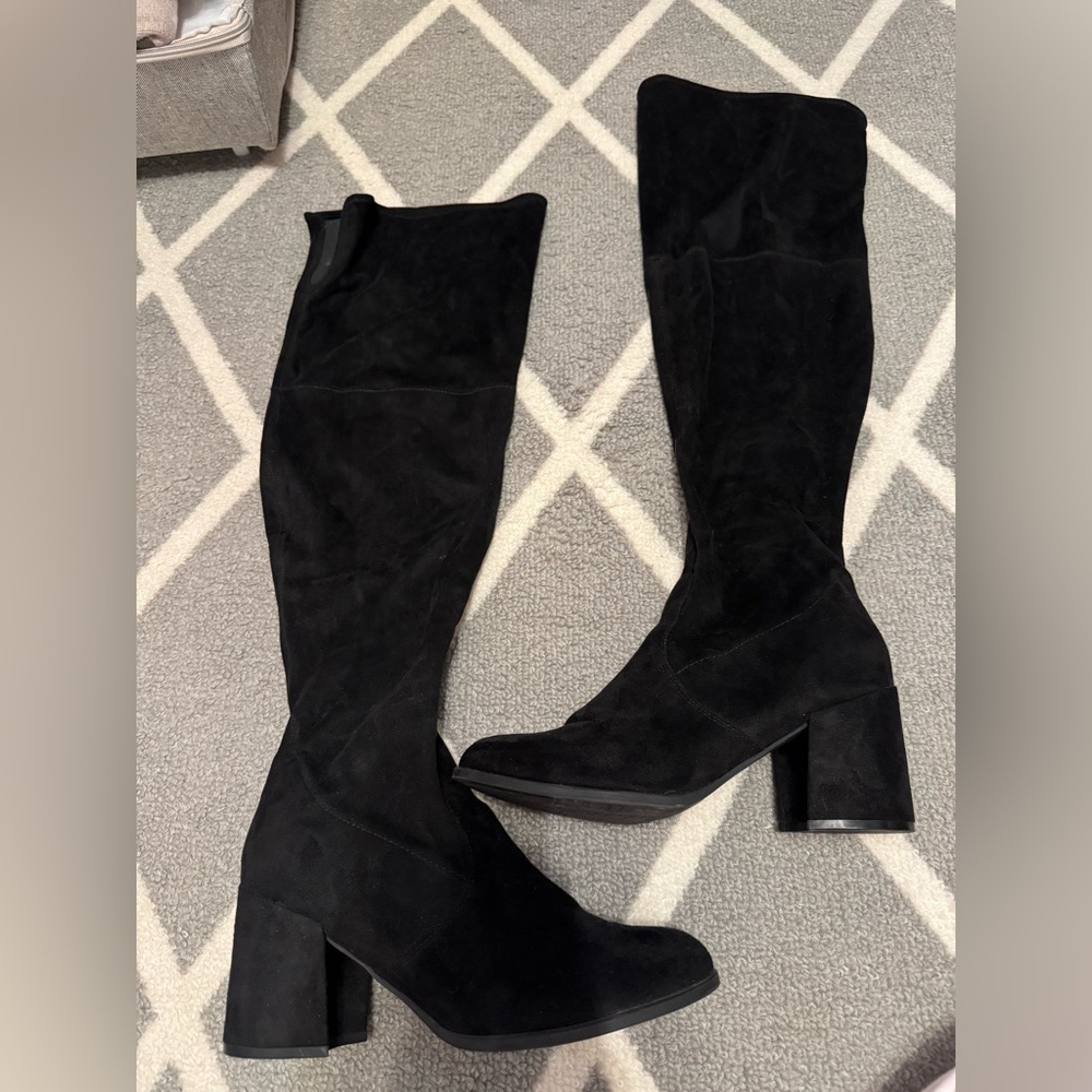 Unisa Black Over the Knee Boots